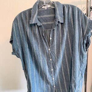 Madewell Loose Short-Sleeve Button Up | M